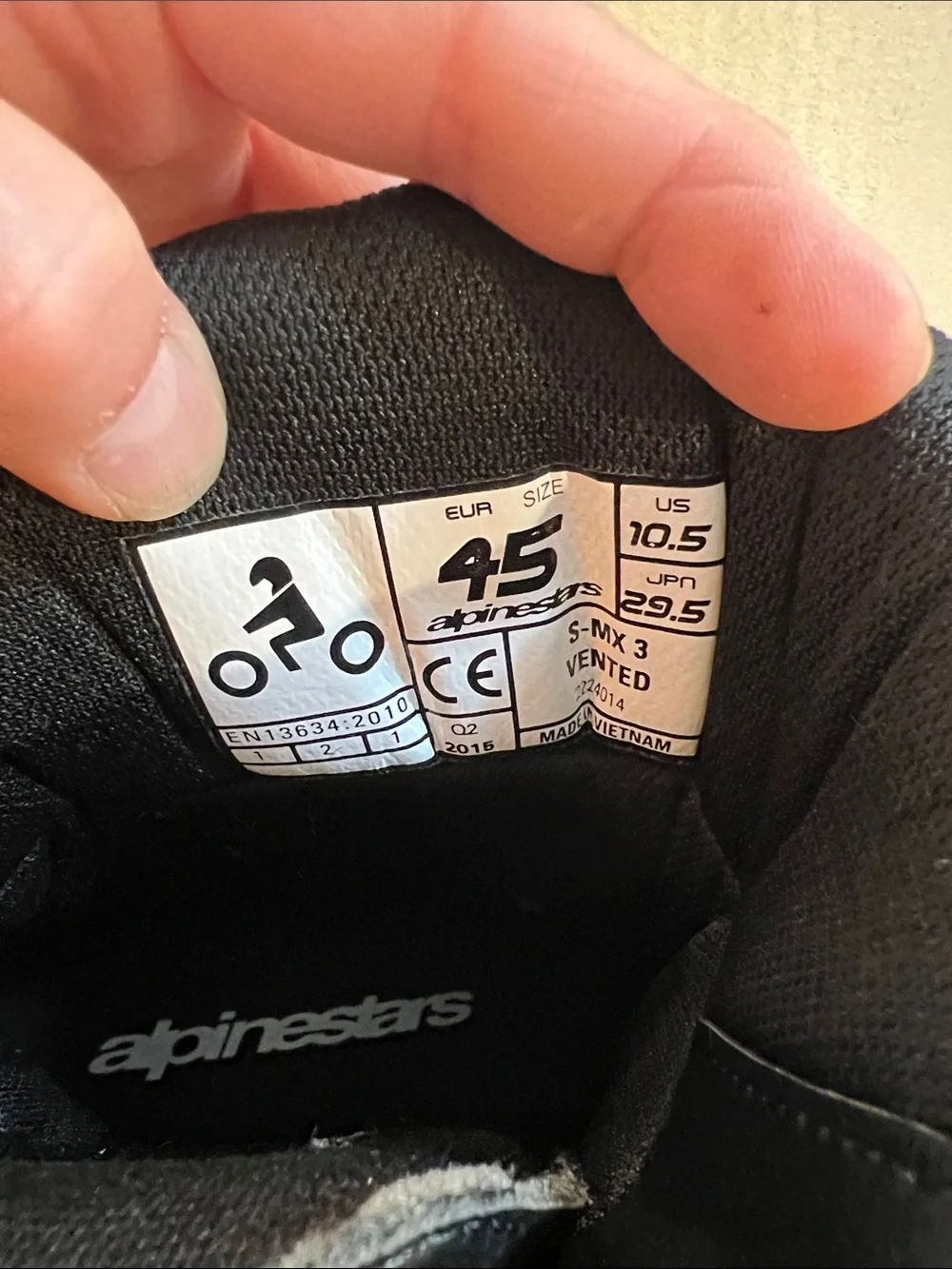 Alpinestars SMX-3 Racing Motorcycle Boots in White and Black